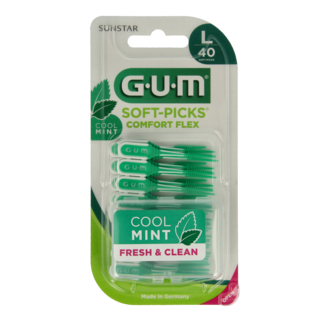 GUM GUM Soft-Picks Comfort Flex Mint Large - 40 pièces