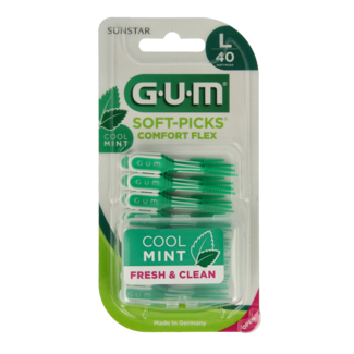GUM Soft picks comfort flex mint large 40 sztuk
