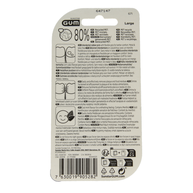 Soft-Picks Comfort Flex Mint Groß 40 Stück