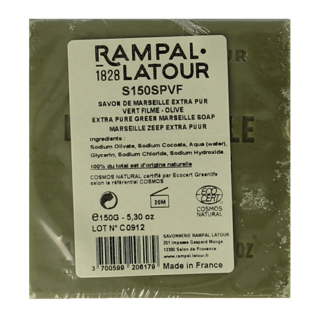Marseille soap cube green 150g