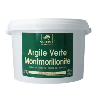 Naturado Green clay montmorillonite bucket 2.5 Kilogram