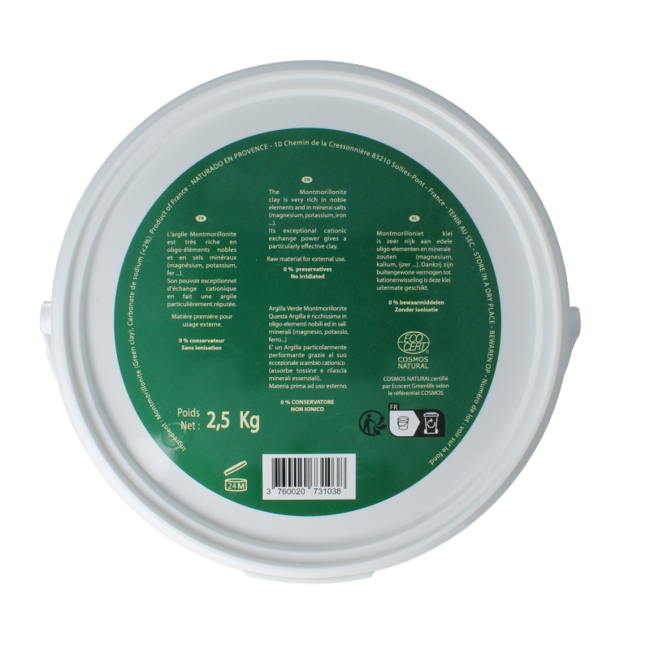 Grüne Tonerde Montmorillon Eimer 2500 g