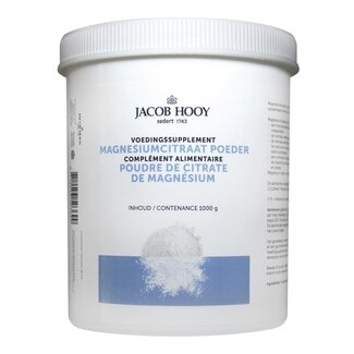 Jacob Hooy Magnesiumcitraat poeder 1 Kilogram
