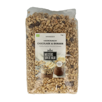 De Halm Granola de avena crujiente chocolate/plátano bio 1 Kilogramo