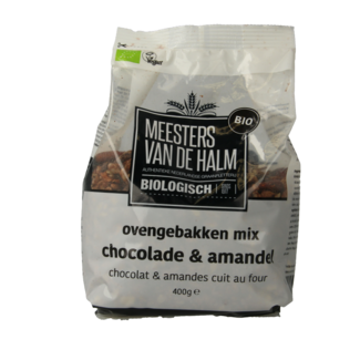 De Halm Ofengebackene Mischung Schokolade und Mandel Bio 400 Gramm