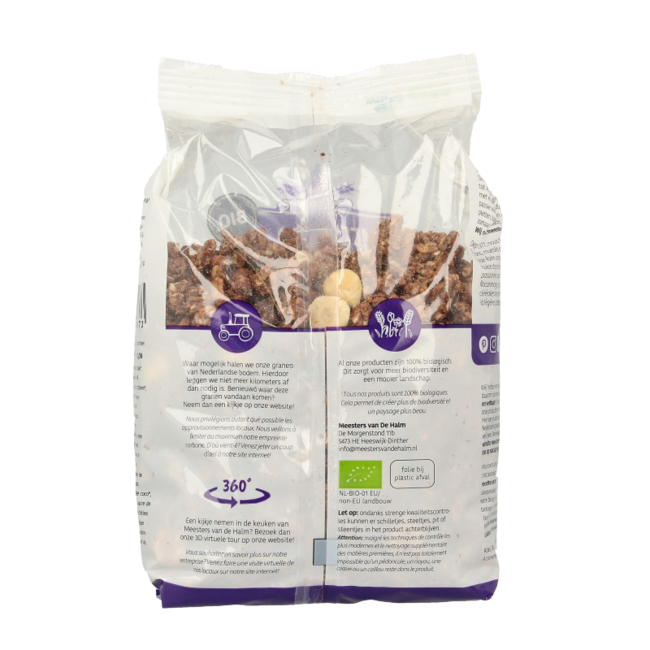 Granola choco/avellana bio 450 gramos