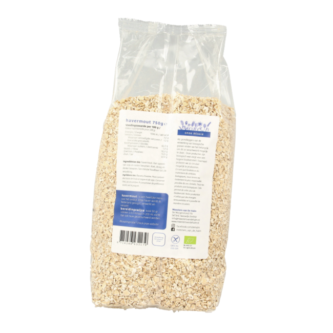 Flocons d'avoine sans gluten bio 750 g