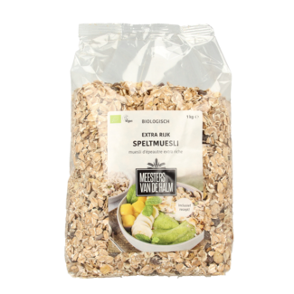 De Halm Speltmuesli extra rijk bio 1 Kilogram