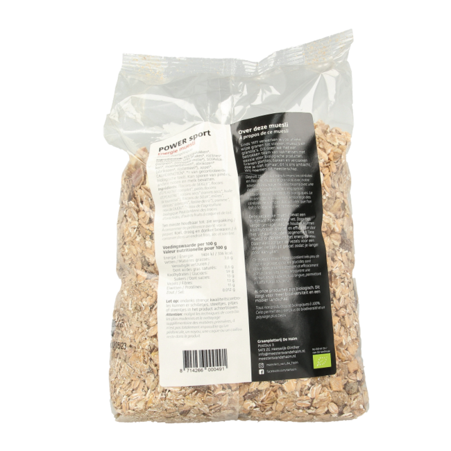 Muesli energie power sport bio 1 Kilogramo