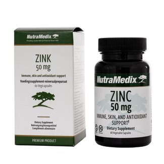 Nutramedix Zinc 50 mg 60 cápsulas