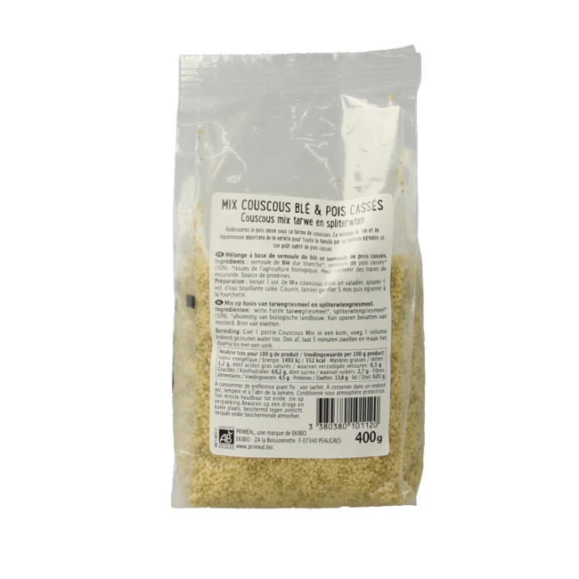 Organic Wheat and Split Pea Couscous 400g
