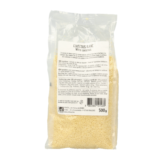 Couscous white France organic 500 Gram