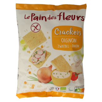 Pain Des Fleurs Salziger Snack Zwiebelcracker glutenfrei Bio 75 Gramm