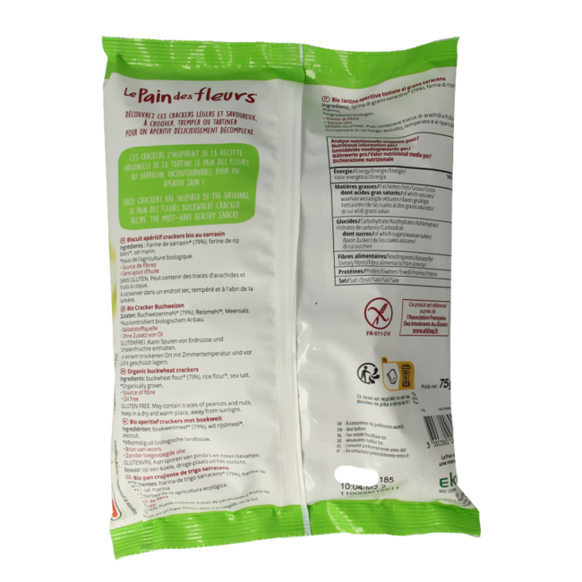 Snack Salato di Grano Saraceno Bio 75 Grammi