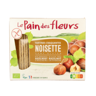 Pain Des Fleurs Crispy organic crackers with hazelnut gluten-free 150 Gram