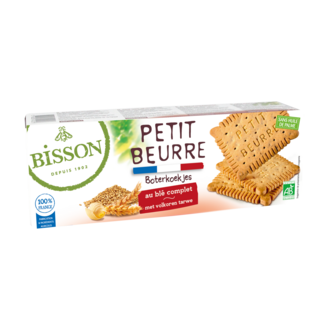 Bisson Cereal biscuits 100% wholemeal organic 150 Gram