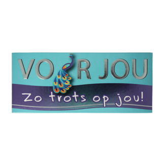 Voor Jou! Tableta de chocolate "Orgulloso de ti" 70 g