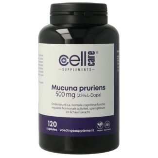 CellCare Mucuna pruriens 500 mg (25% L-dopa) 120 cápsulas