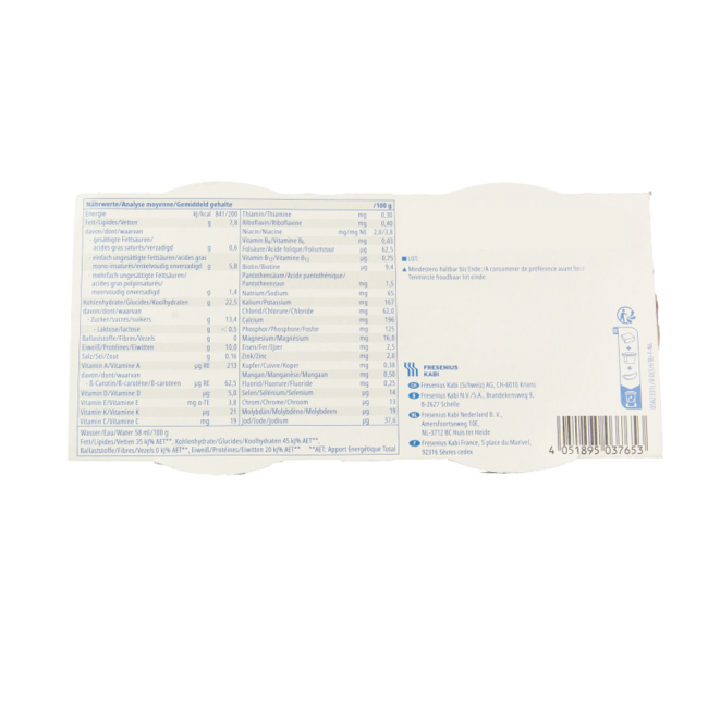 Fresubin 2Kcal Crème Praliné/Nougat 4 Unités