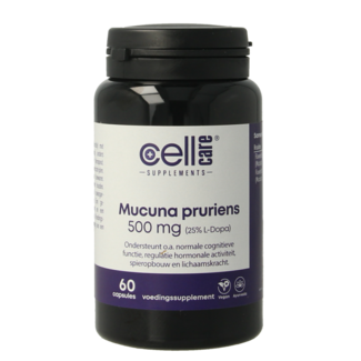 CellCare Mucuna pruriens 500 mg (25 % L-dopa) 60 gélules