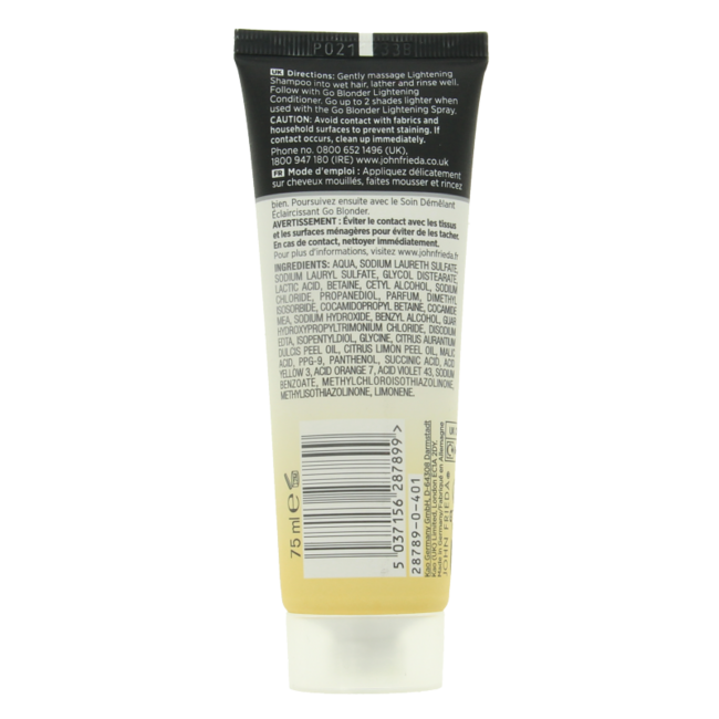 Shampooing éclaircissant Go Blonder 75 ml