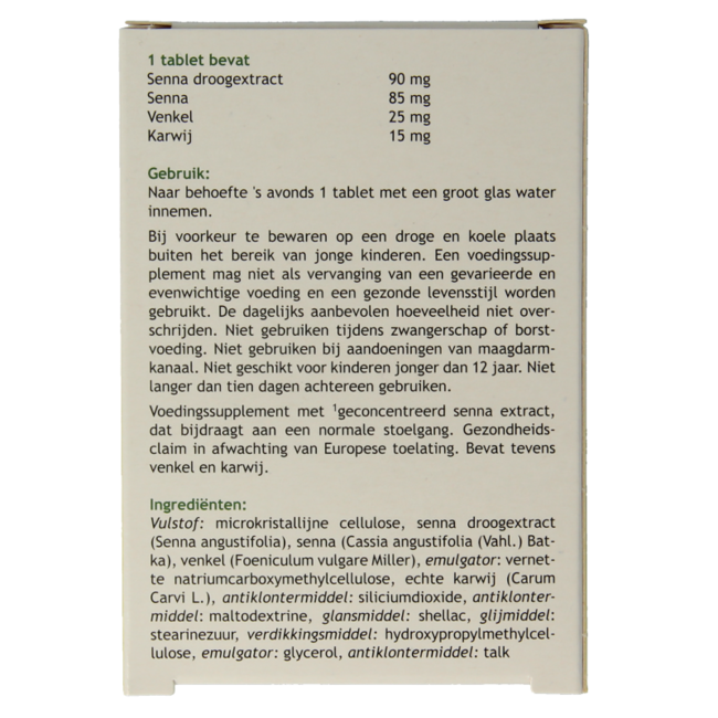 Nr. 1 stoelgang  60 Tabletten