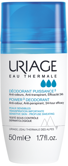 Uriage Deodorant Power3 Anti-transpirant 24h 50ml Desodorante