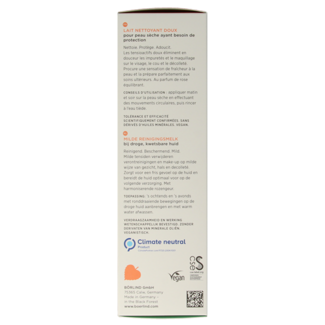 Latte detergente rugiada di rosa 150 Millilitri