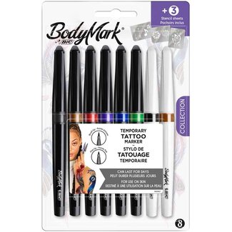 BIC Rotulador para tatuajes fine 8+3 1 set