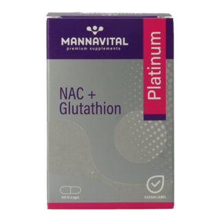 Mannavital NAC + glutatión platinum 60 Cápsulas Vegetales