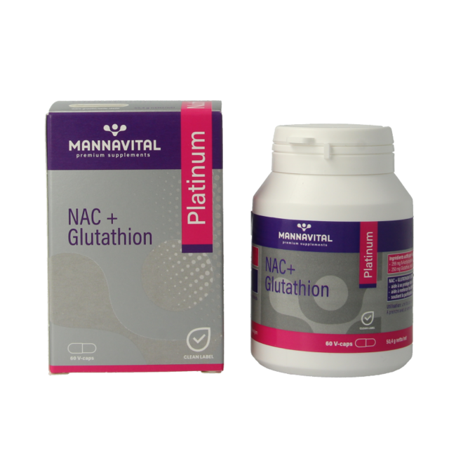 NAC + glutathion platinum 60 cápsulas vegetarianas