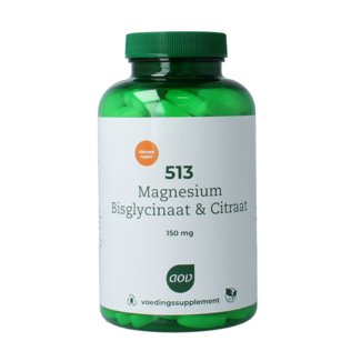 AOV 513 Bisglycinate & citrate de magnésium 150 mg 180 comprimés