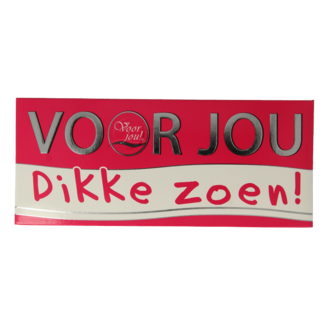 Voor Jou! Wensreep dikke zoen 70 Gramm