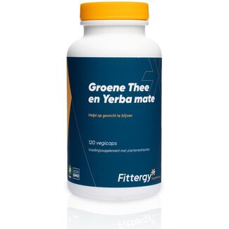 Fittergy Groene thee en yerba mate 120 Capsules