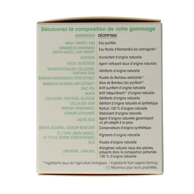 Exfoliante de bambú 50 ml