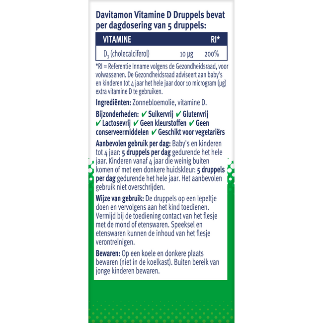 Vitamin D drops 25 Millilitres