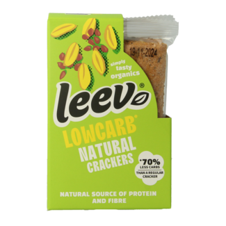 Leev Qrackers Lowcarb 3 x 2 Stück Bio 80 Gramm
