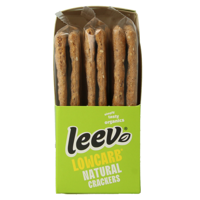 Qrackers lowcarb 3 x 2 stuks bio 80 Gram