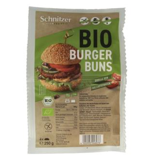 Schnitzer Hamburger buns gluten-free organic 250 Gram