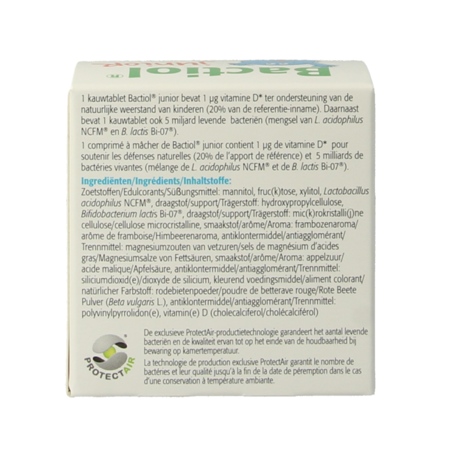 Bactiol junior chew 60 comprimidos masticables