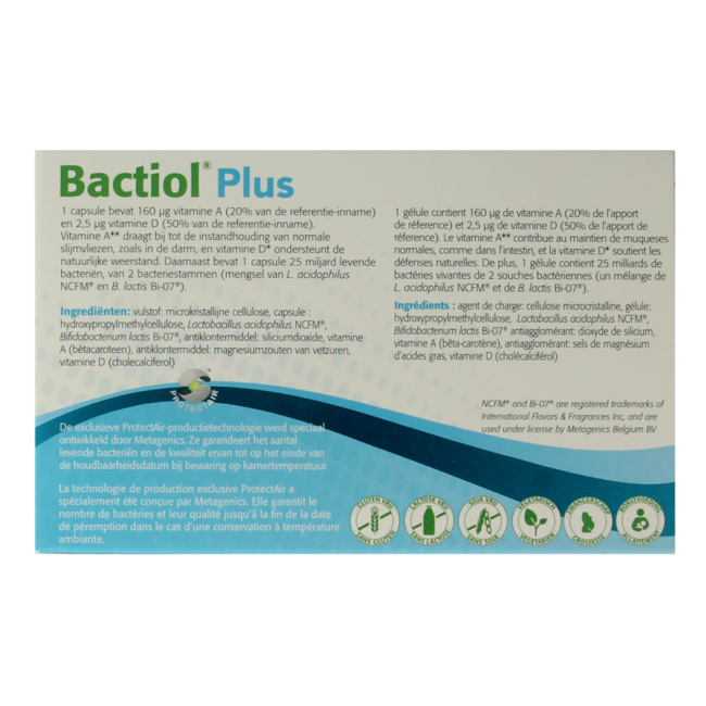 Bactiol plus 120 cápsulas
