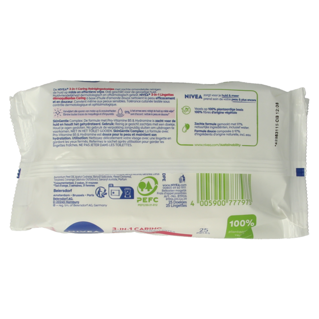 Soothing wipes dry/sensitive skin 25 pieces