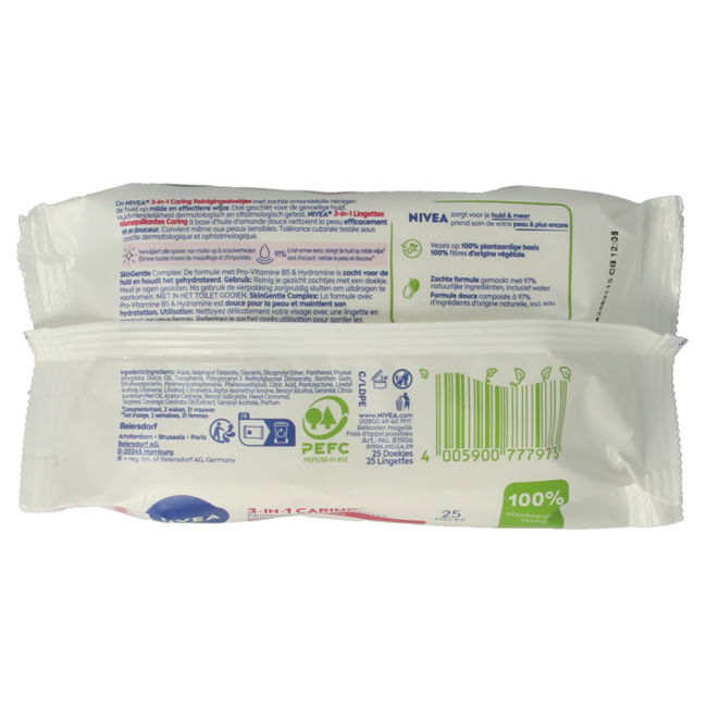 Soothing wipes dry/sensitive skin 25 pieces