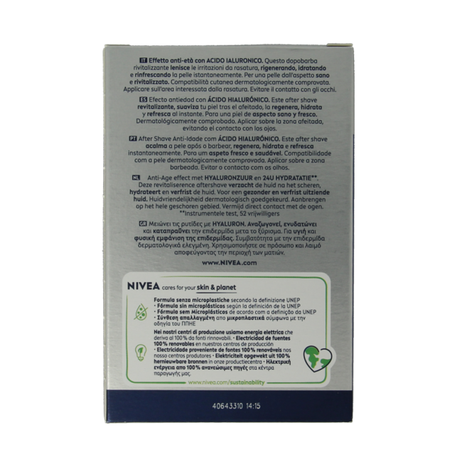 Baume après-rasage anti-âge hyaluron pour homme 100 ml