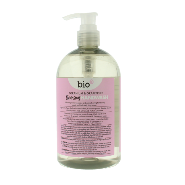 Jabón de manos líquido geranio y pomelo 500 ml