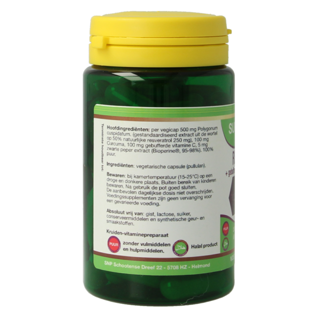 Resveratrolo Curcuma Vit C tamponata Bioperine puro 60 capsule vegetali