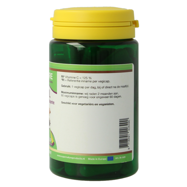 Resveratrol cúrcuma tamponada vit C bioperine puro 60 Cápsulas vegetarianas