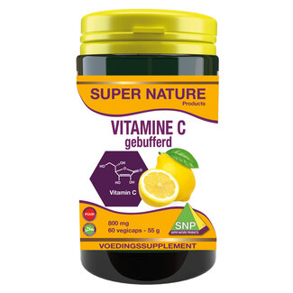 SNP Vitamina C 800 mg tamponada pura 60 cápsulas vegetales