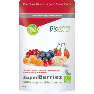 Biotona Superberries Bio getrocknete Beeren Bio 250 Gramm