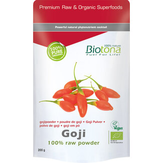 Biotona Goji raw powder organic 200 Gram